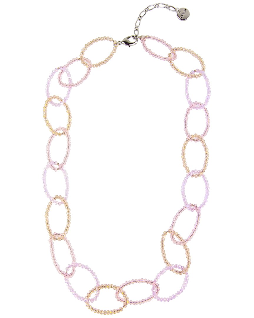 Shop Saachi Crystal Oval Shape Link Necklace