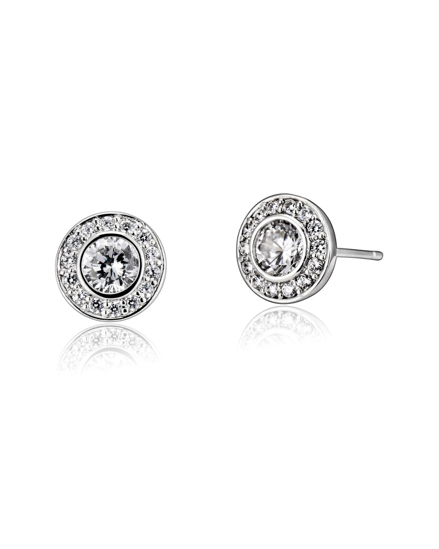 Genevive Silver Cz Studs