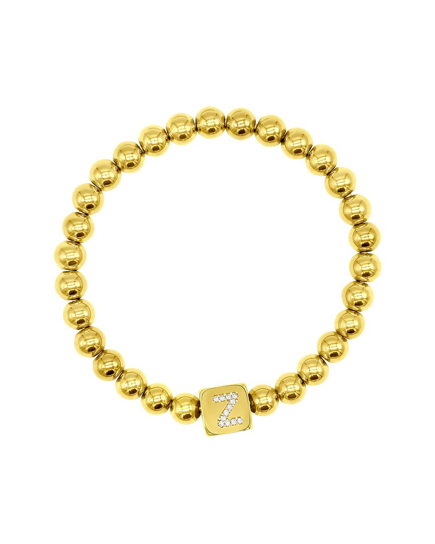 Adornia 14k Plated Initial Bracelet