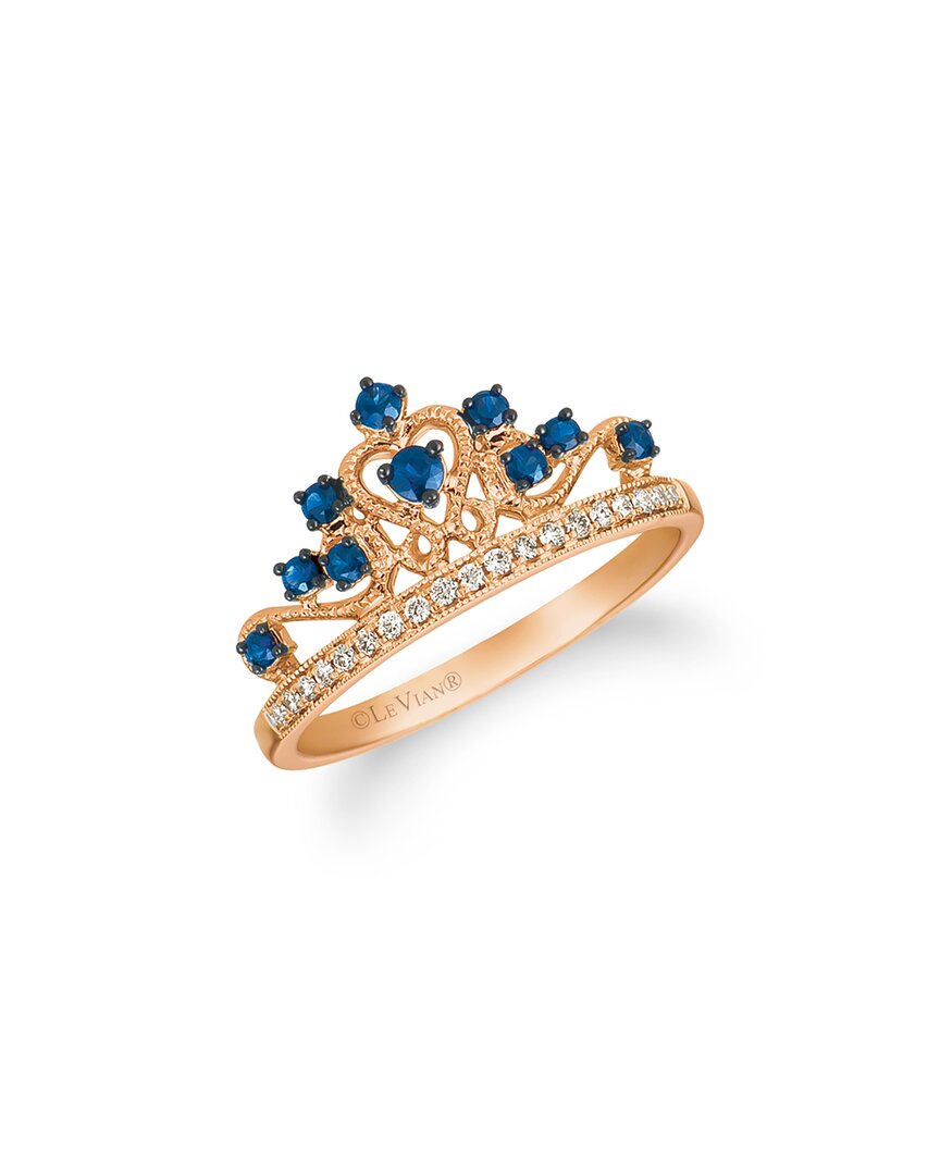Le Vian ® 14k Strawberry Gold® 0.42 Ct. Tw. Diamond & Sapphire Ring