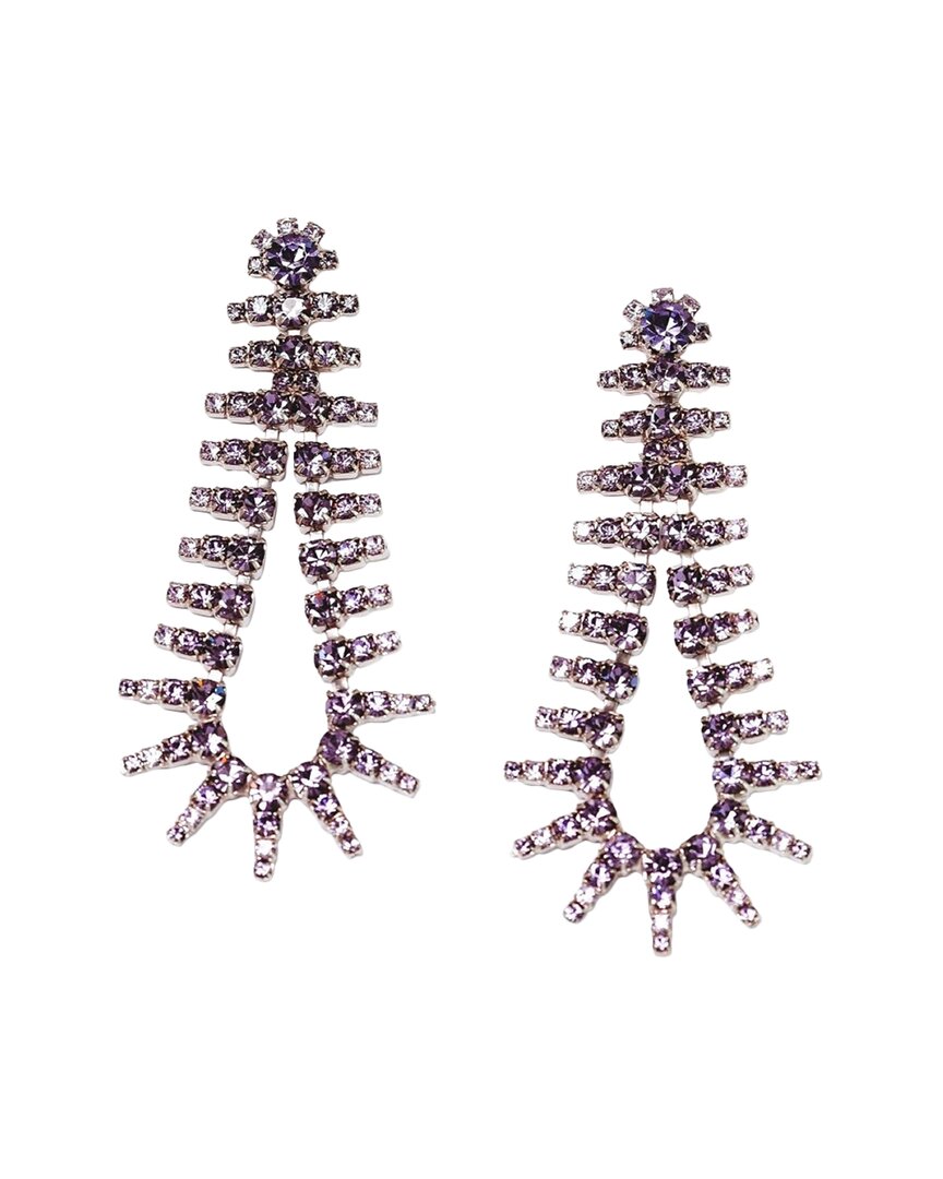 Elizabeth Cole 24k Plated Dangle Earrings In Multi