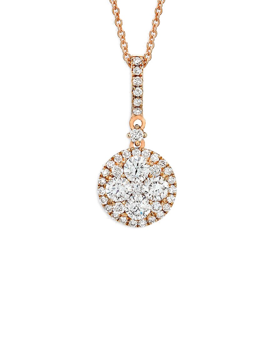 Shop Le Vian 14k Rose Gold 0.68 Ct. Tw. Diamond Necklace
