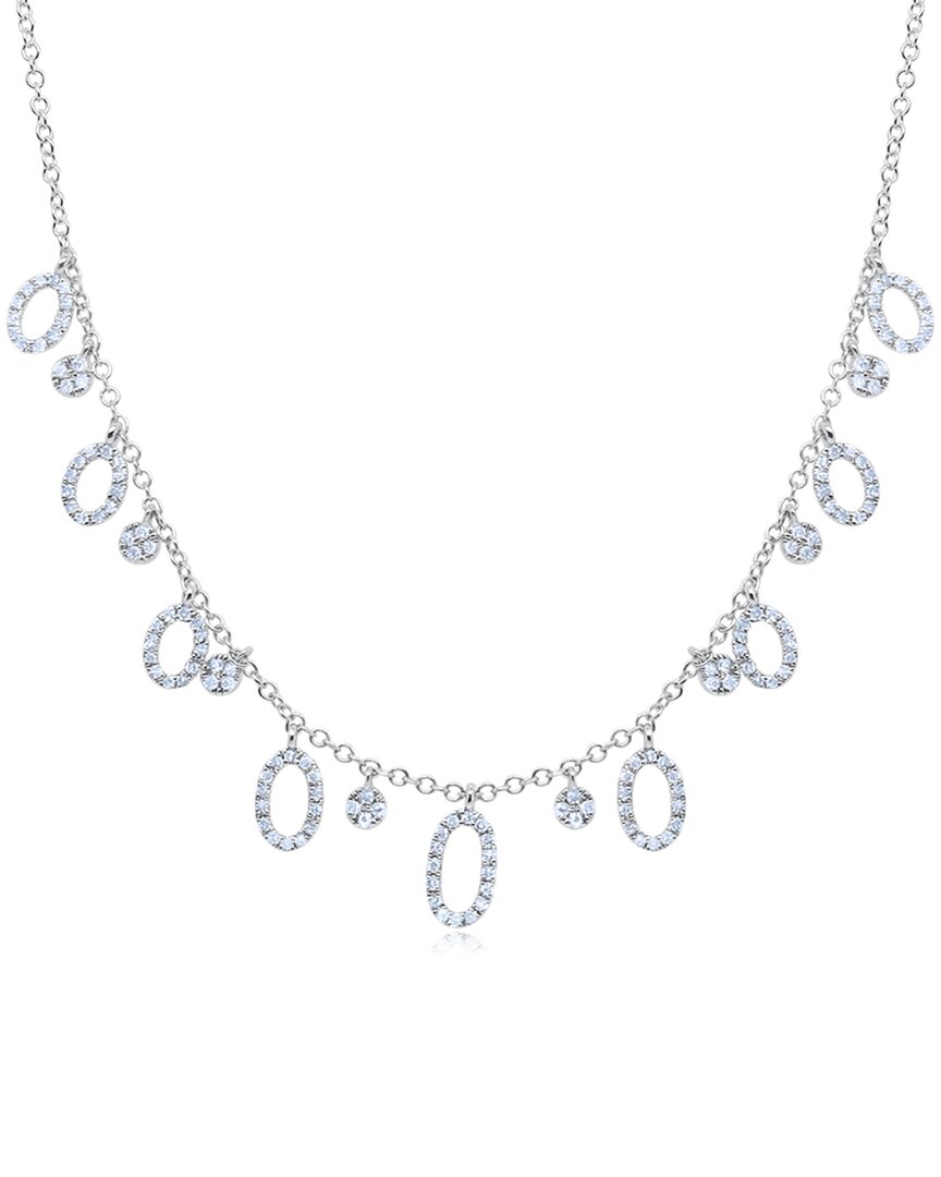 Meira T 14k 0.33 Ct. Tw. Diamond Open Necklace
