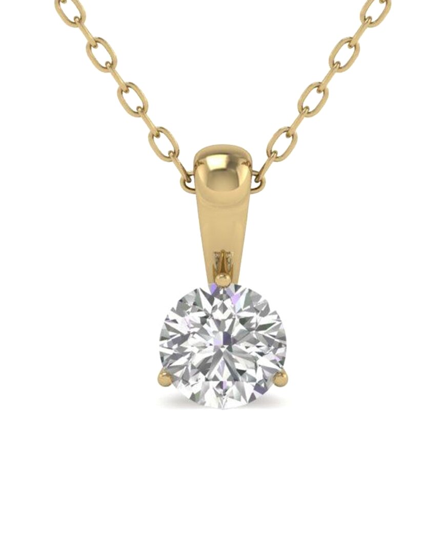 Shop Diana M Lab Grown Diamonds Diana M. Fine Jewelry 14k 1.00 Ct. Tw. Lab Grown Diamond Solitaire Pendant
