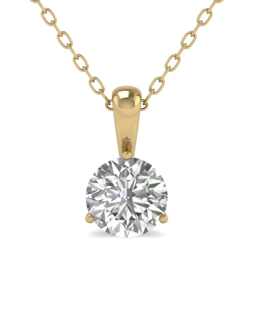 Diana M. Fine Jewelry 14K 2.00 ct. tw. Lab Grown Diamond Solitaire Pendant