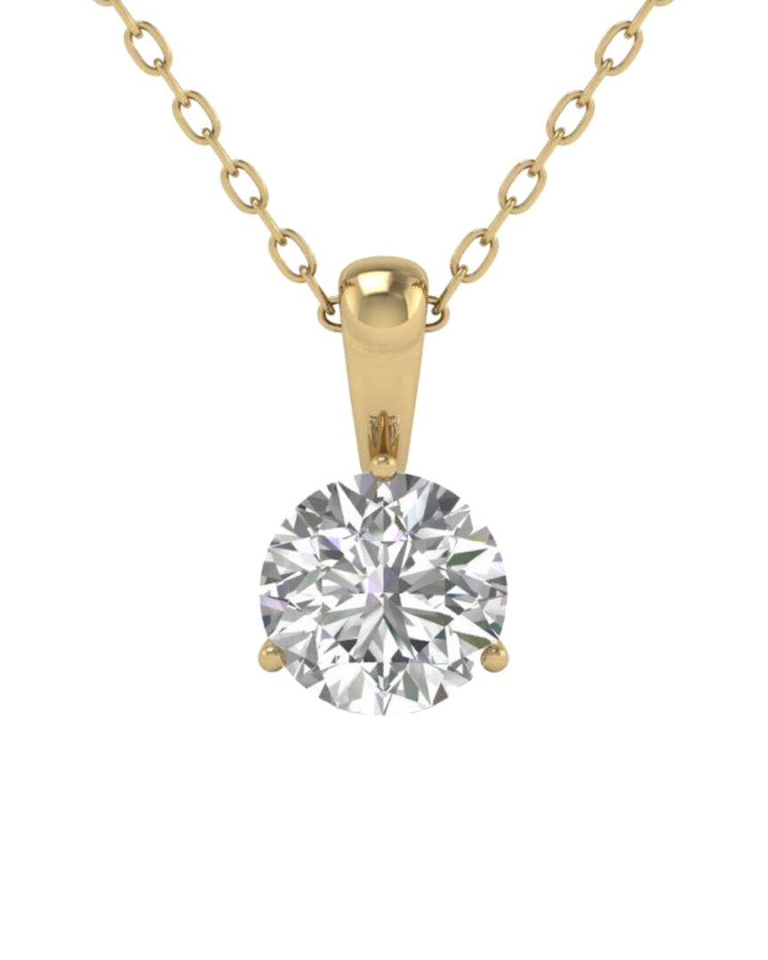Shop Diana M Lab Grown Diamonds Diana M. Fine Jewelry 14k 3.00 Ct. Tw. Lab Grown Diamond Solitaire Pendant