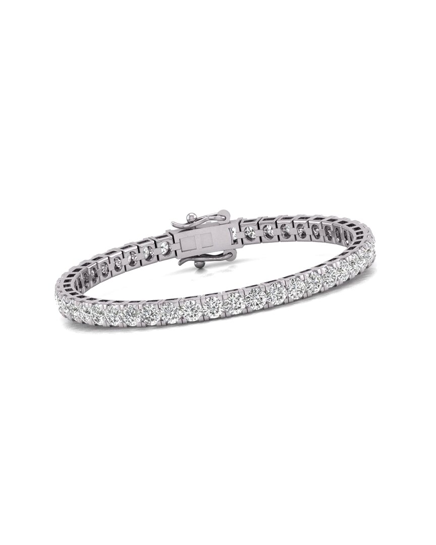 Shop Diana M Lab Grown Diamonds Diana M. Fine Jewelry 14k 9.00 Ct. Tw. Lab Grown Diamond Tennis Bracelet
