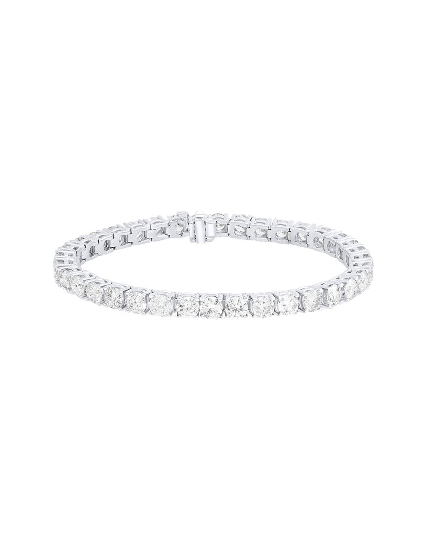 Shop Diana M Lab Grown Diamonds Diana M. Fine Jewelry 14k 10.00 Ct. Tw. Lab Grown Diamond Tennis Bracelet