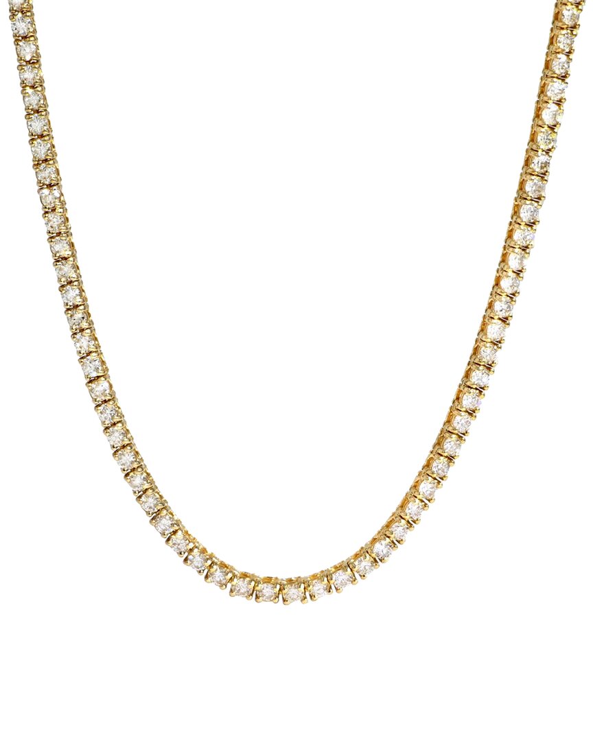 Shop Diana M Lab Grown Diamonds Diana M. Fine Jewelry 14k 5.00 Ct. Tw. Lab Grown Diamond Tennis Necklace