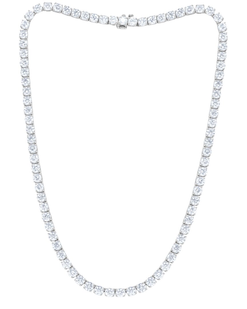 Shop Diana M Lab Grown Diamonds Diana M. Fine Jewelry 14k 30.00 Ct. Tw. Lab Grown Diamond Tennis Necklace