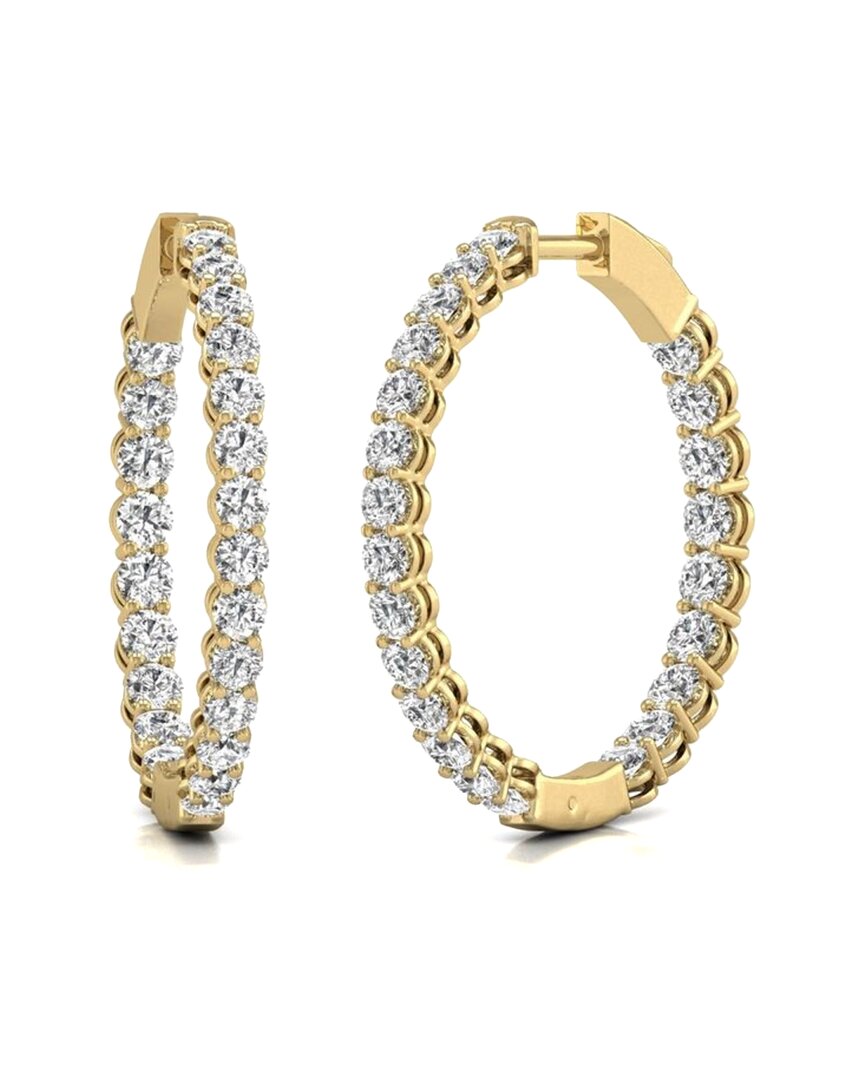 Diana M. Fine Jewelry 14K 7.00 ct. tw. Lab Grown Diamond Hoops