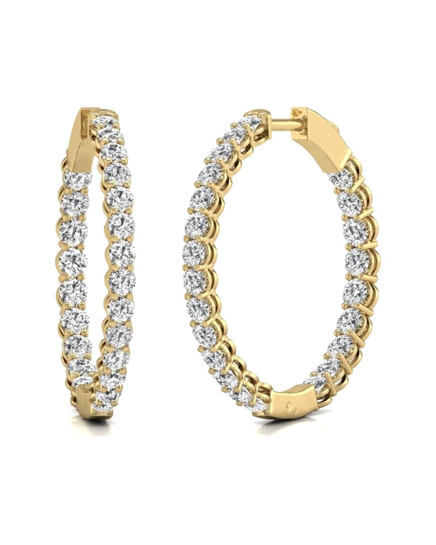 Diana M. Fine Jewelry 14K 10.00 ct. tw. Lab Grown Diamond Hoops