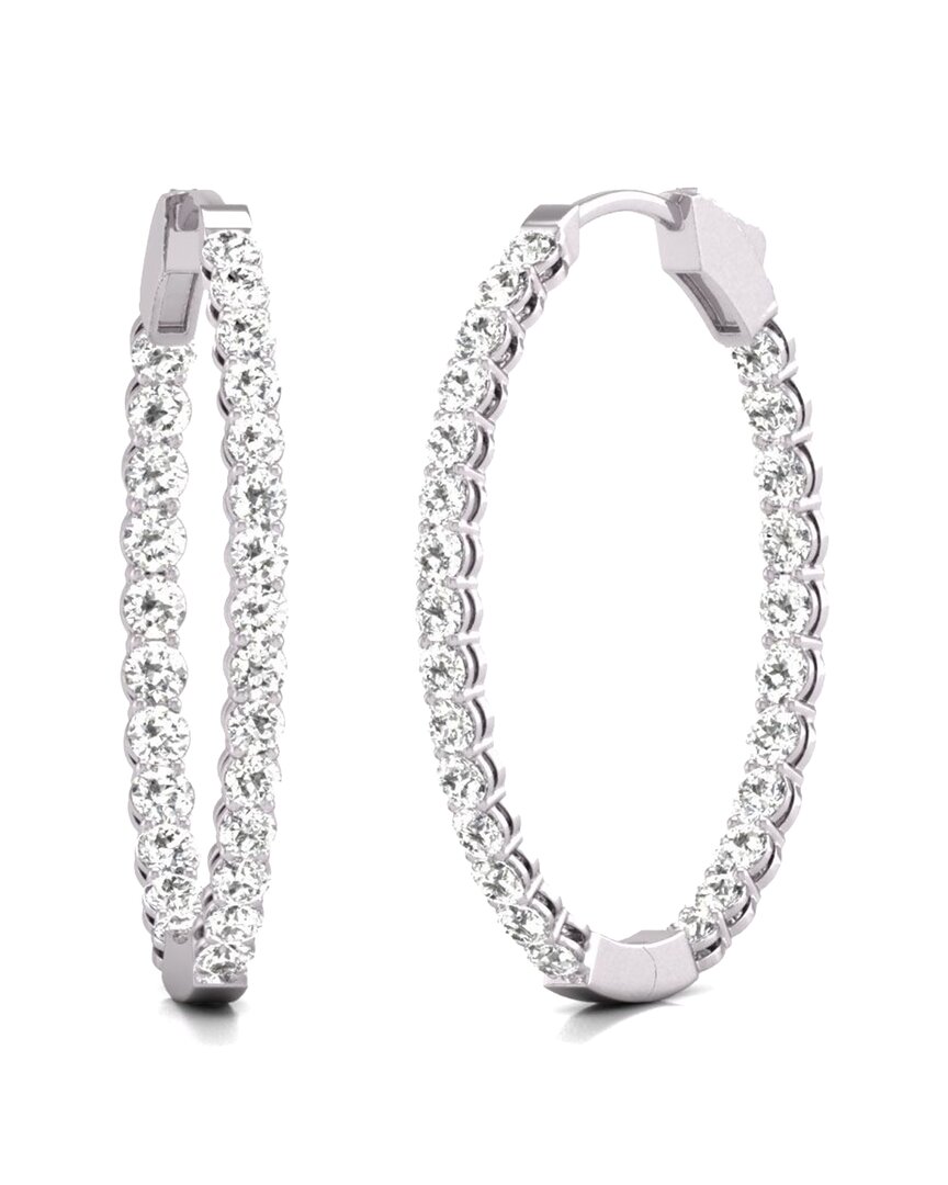 Diana M Lab Grown Diamonds Diana M. Fine Jewelry 14k 1.00 Ct. Tw. Lab Grown Diamond Hoops
