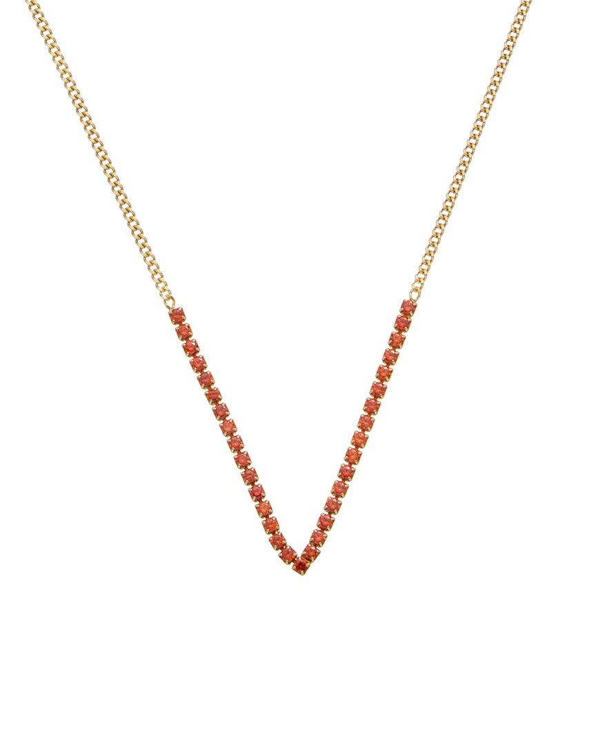 Meshmerise 18k Over Silver 2.00 Ct. Tw. Citrine Necklace