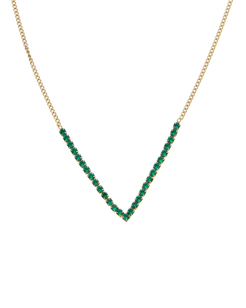 Meshmerise 18k Over Silver 2.00 Ct. Tw. Green Peridot Necklace