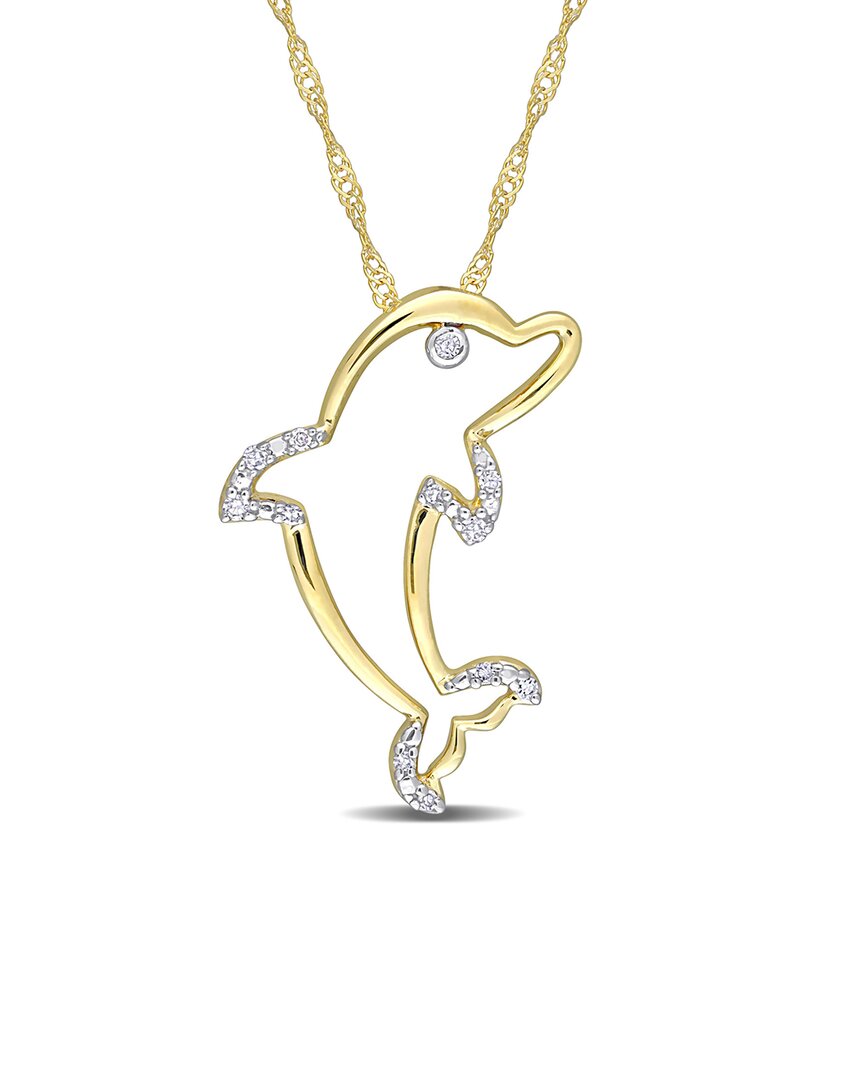 Rina Limor 10k Diamond Necklace