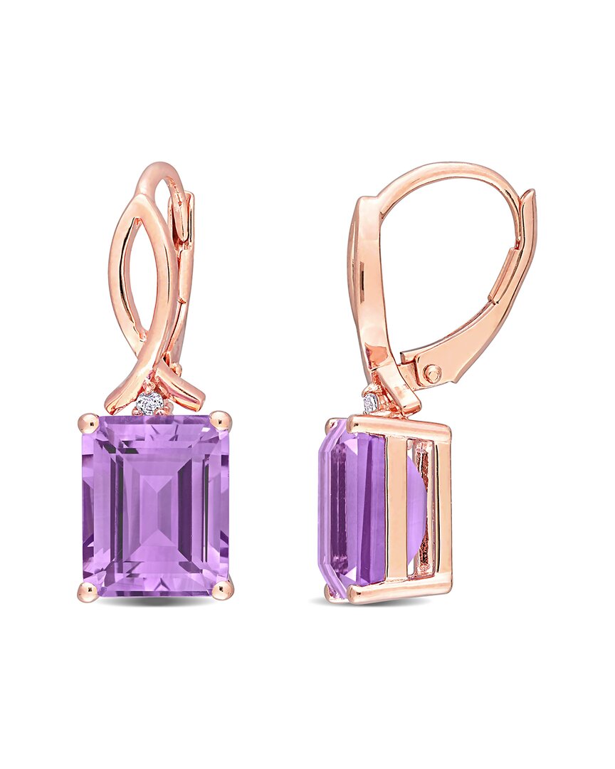 Rina Limor Rose Gold Vermeil 6.32 Ct. Tw. Gemstone Earrings