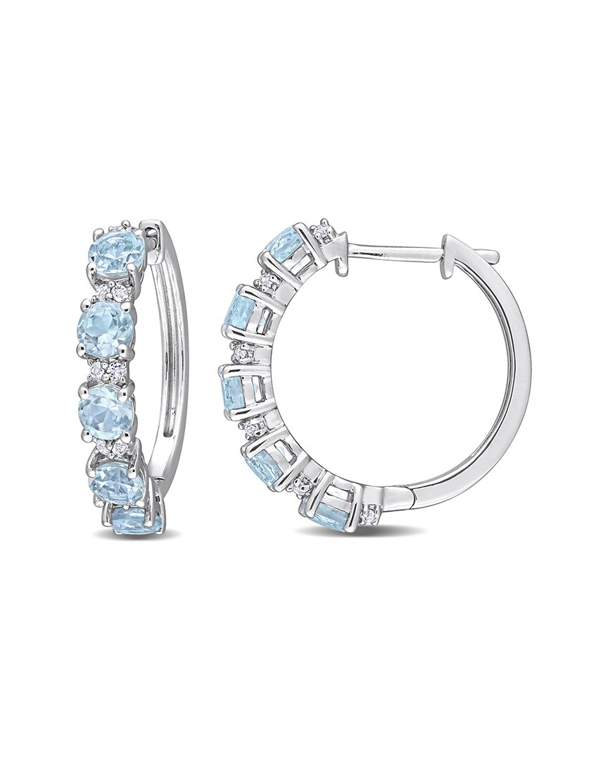 Rina Limor Silver 3.24 Ct. Tw. Gemstone Clip-on Earrings