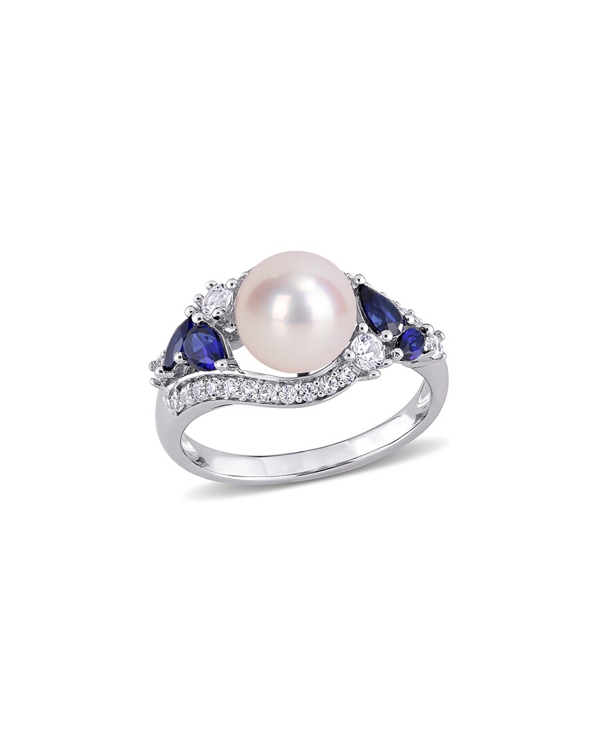 Rina Limor 10k 1.16 Ct. Tw. Gemstone 8-8.5mm Pearl Ring