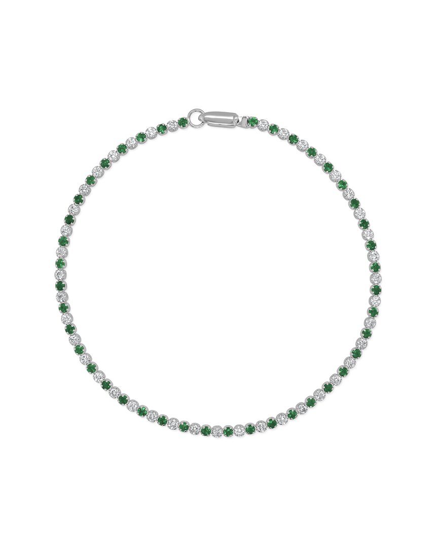 Sabrina Designs 14k 1.80 Ct. Tw. Diamondemerald Bracelet