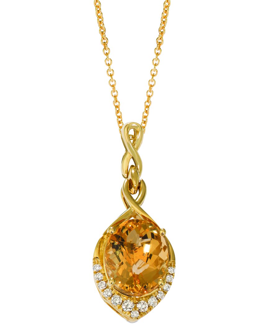 Le Vian ® Nude Palette 14k 4.33 Ct. Tw. Diamond & Citrine Pendant