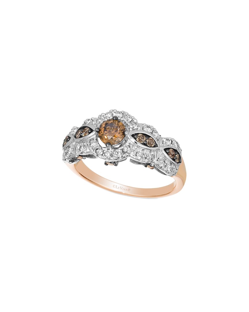Le Vian ® Euphoria Chocolate 14k Two -tone 0.18 Ct. Tw. Diamond Ring In Gold