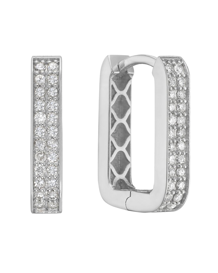 FOREVER CREATIONS USA INC. FOREVER CREATIONS 14K 0.60 CT. TW. DIAMOND HOOPS