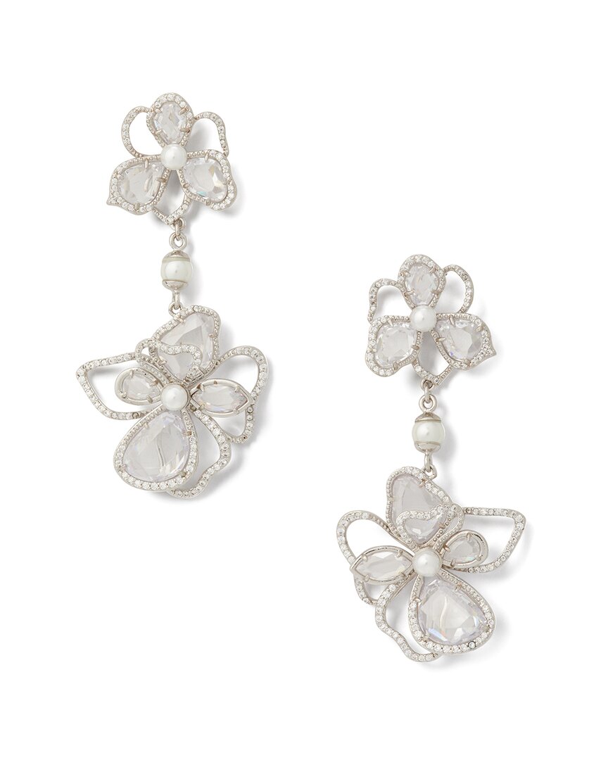 Kate Spade New York Precious Bloom Cz Double Drop Earrings In Multi