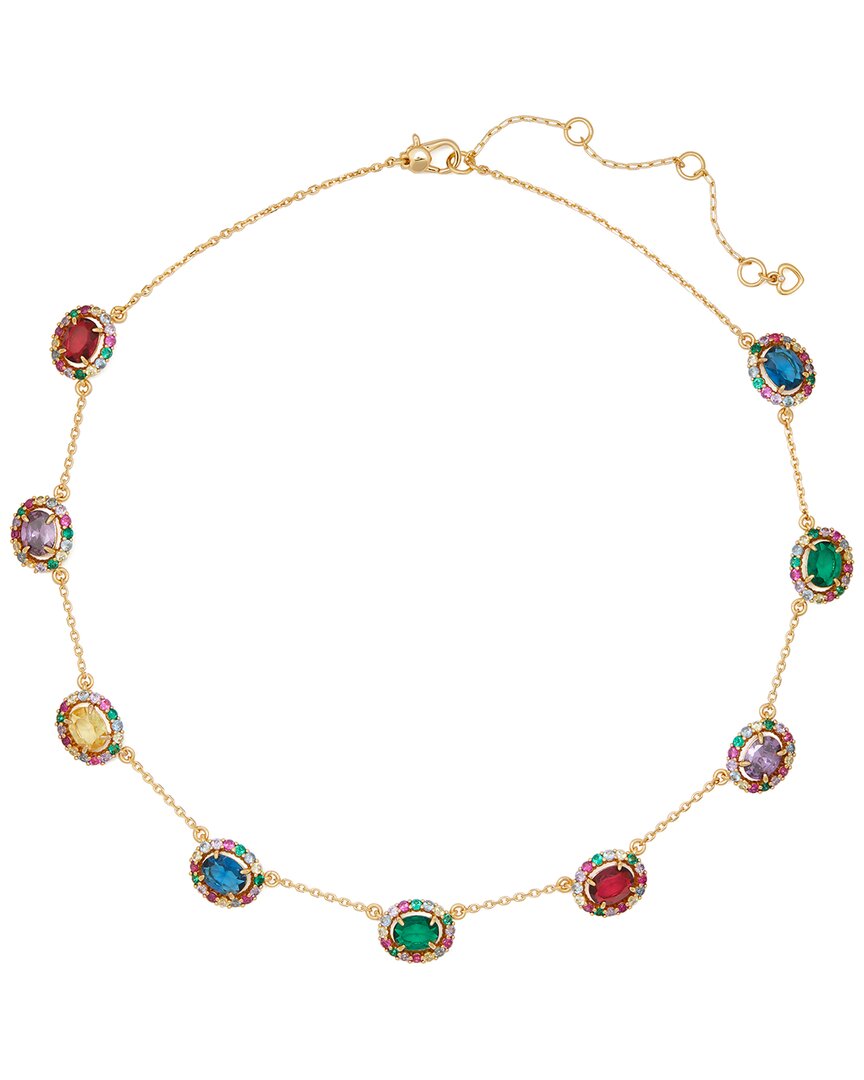 Kate Spade New York Victoria Cz Station Necklace In Multi