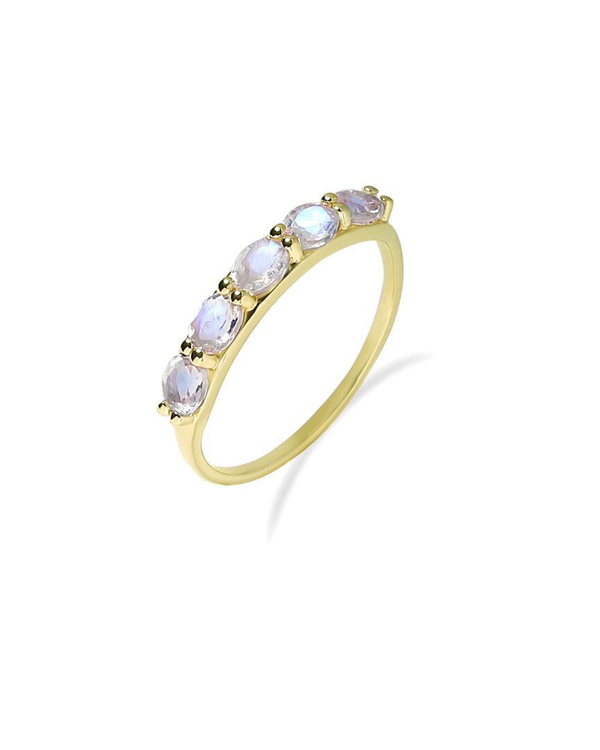 Tiramisu 10k 0.85 Ct. Tw. Rainbow Moonstone Ring