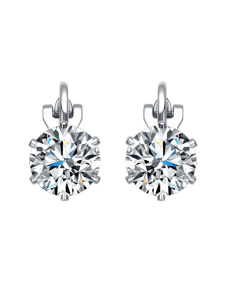 Genevive Silver Clip-on Earrings