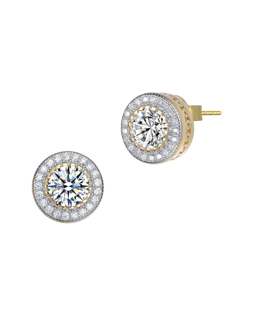 Genevive 14k Over Silver Cz Studs