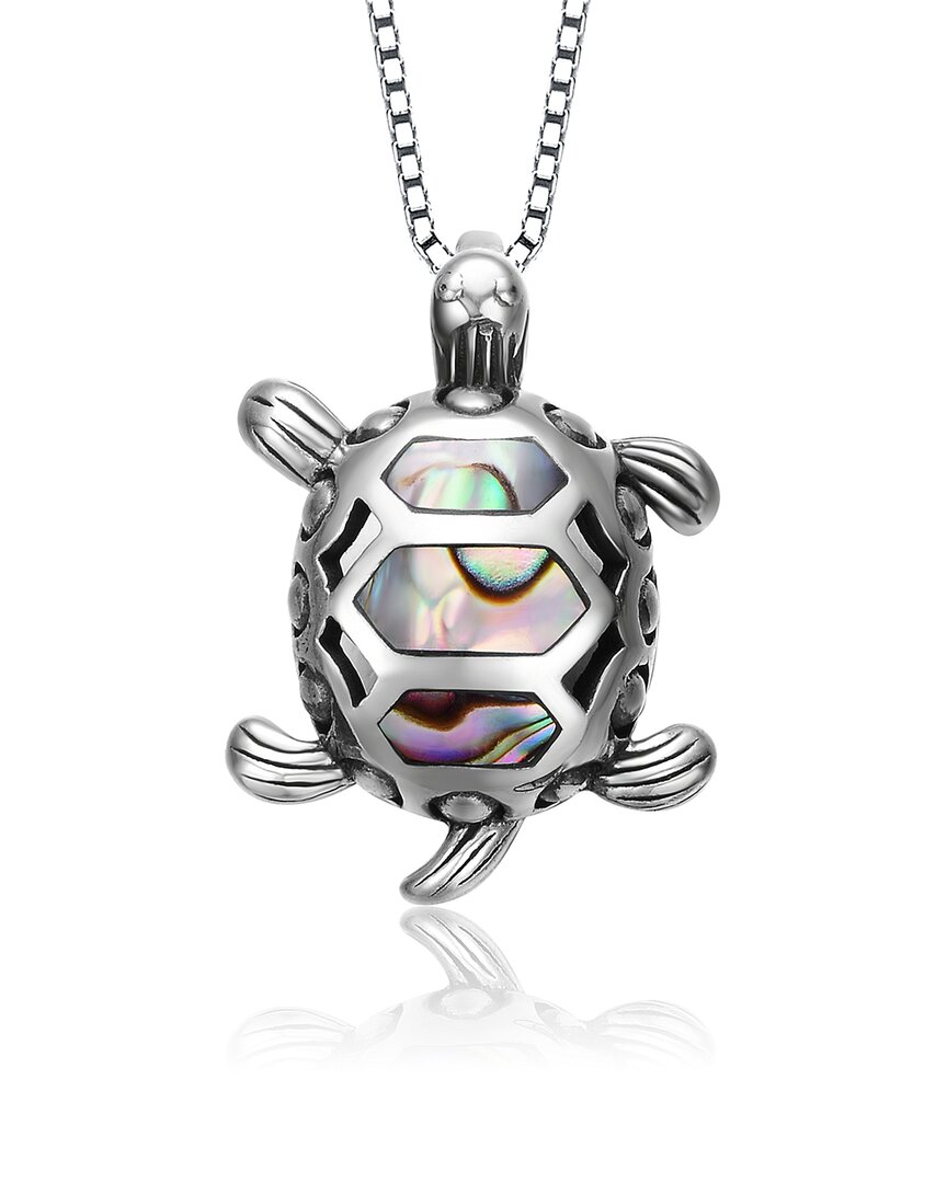 Genevive Silver Turtle Pendant Necklace