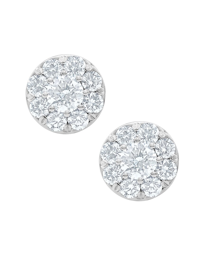 Diamond Select Cuts 14k 1.50 Ct. Tw. Diamond Earrings In Metallic