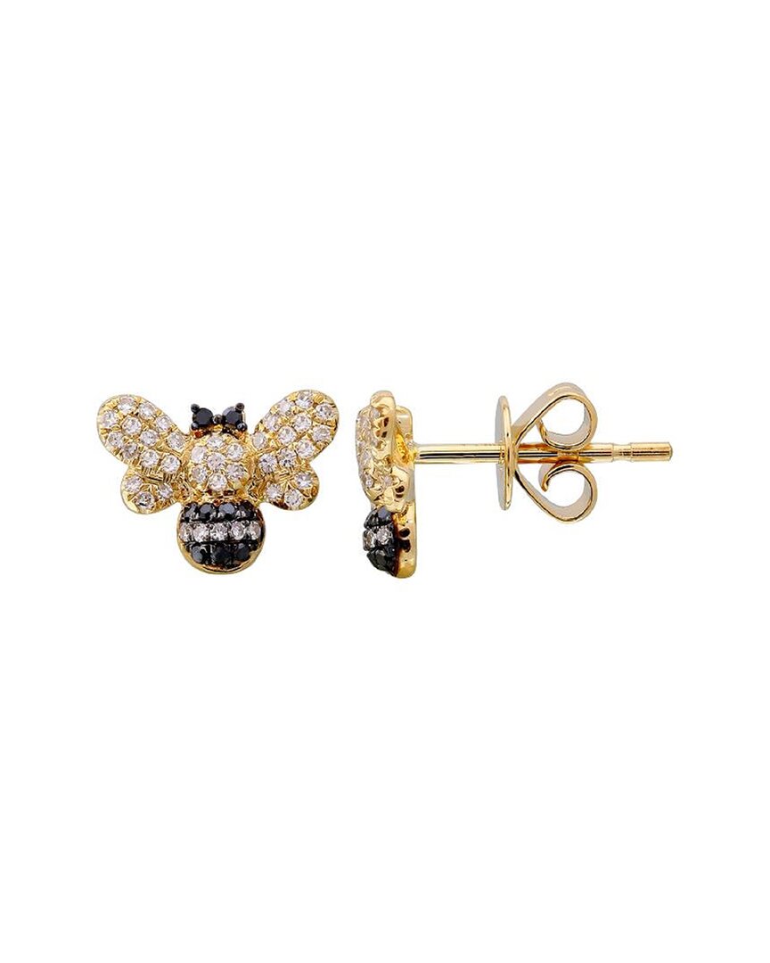 Sabrina Designs 14k 0.23 Ct. Tw. Diamond Bumble Bee Earrings