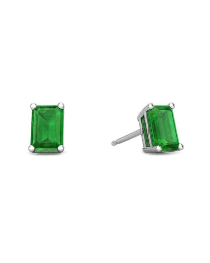 Forever Creations Usa Inc. Signature Collection 14k 1.08 Ct. Tw. Emerald Earrings