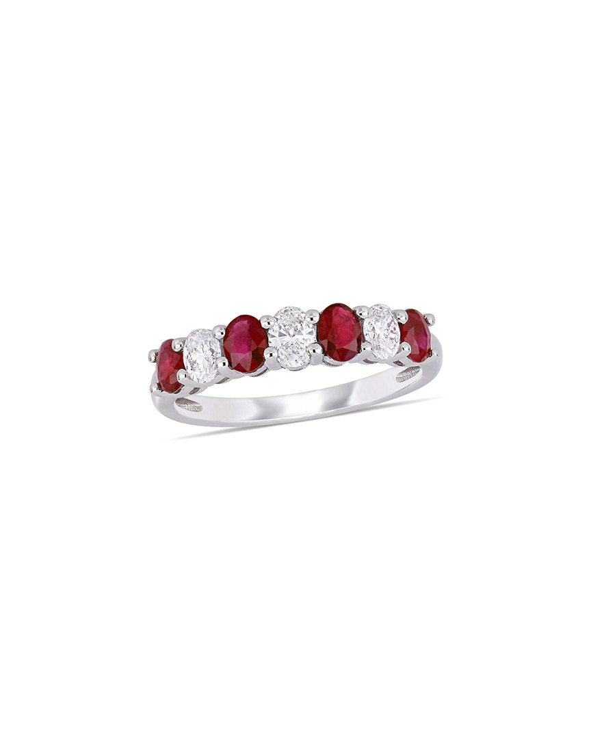 Rina Limor 14k 1.34 Ct. Tw. Diamond & Ruby Ring