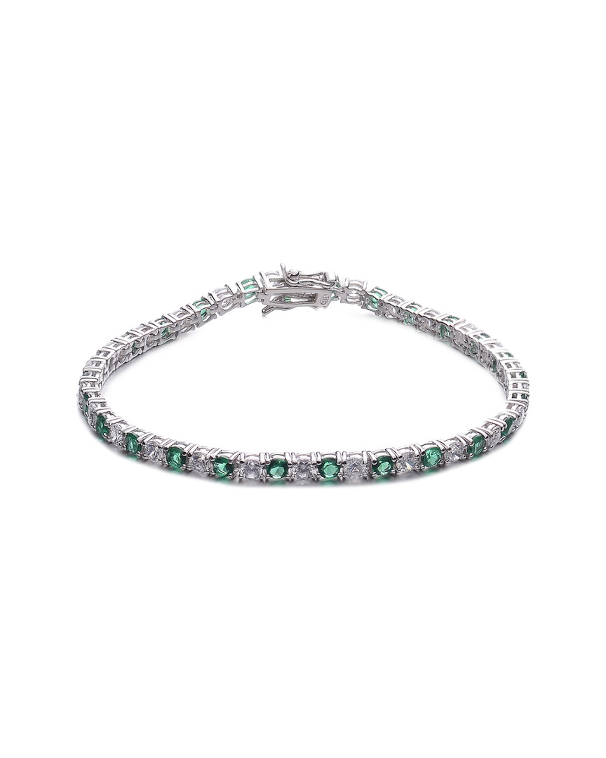Genevive Silver Cz Bracelet