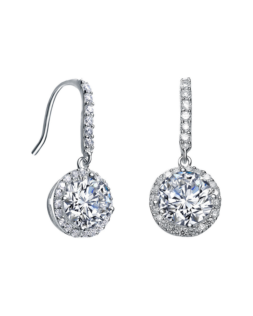 Genevive Silver Cz Earrings
