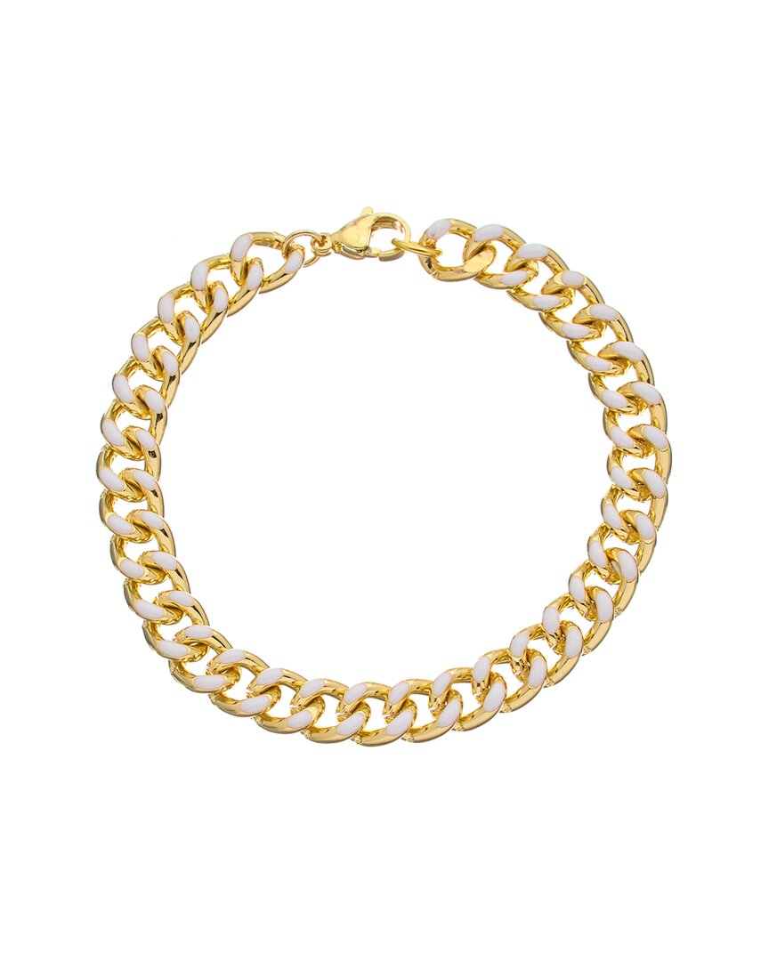 Juvell 18k Plated Enamel Link Bracelet