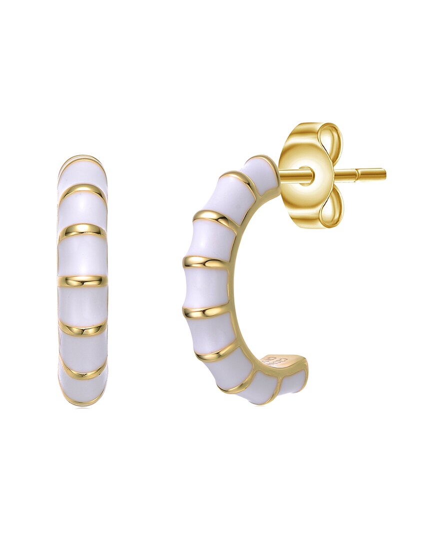 Rachel Glauber 14k Plated Hoops
