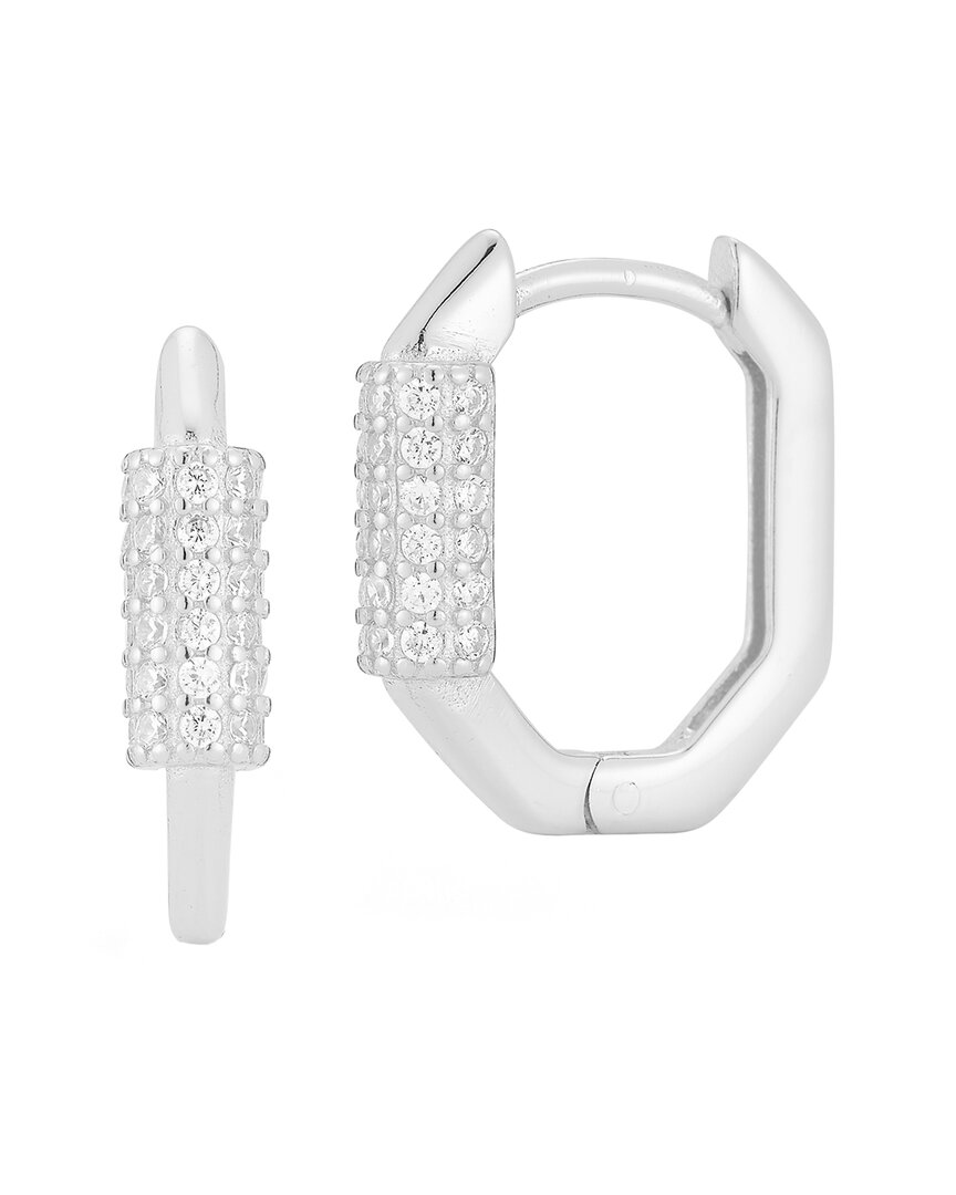 Sphera Milano Silver Cz Hoops