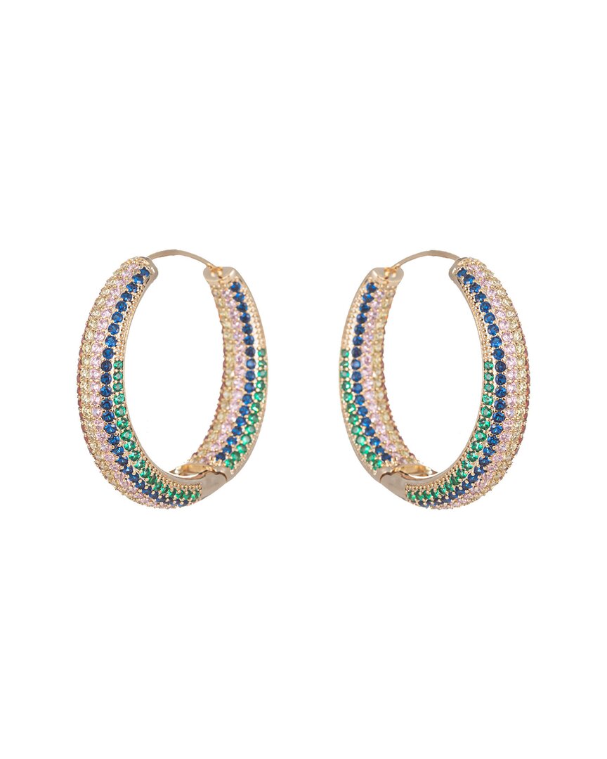 Eye Candy La Luxe Collection Cz Valentina Loop Earrings