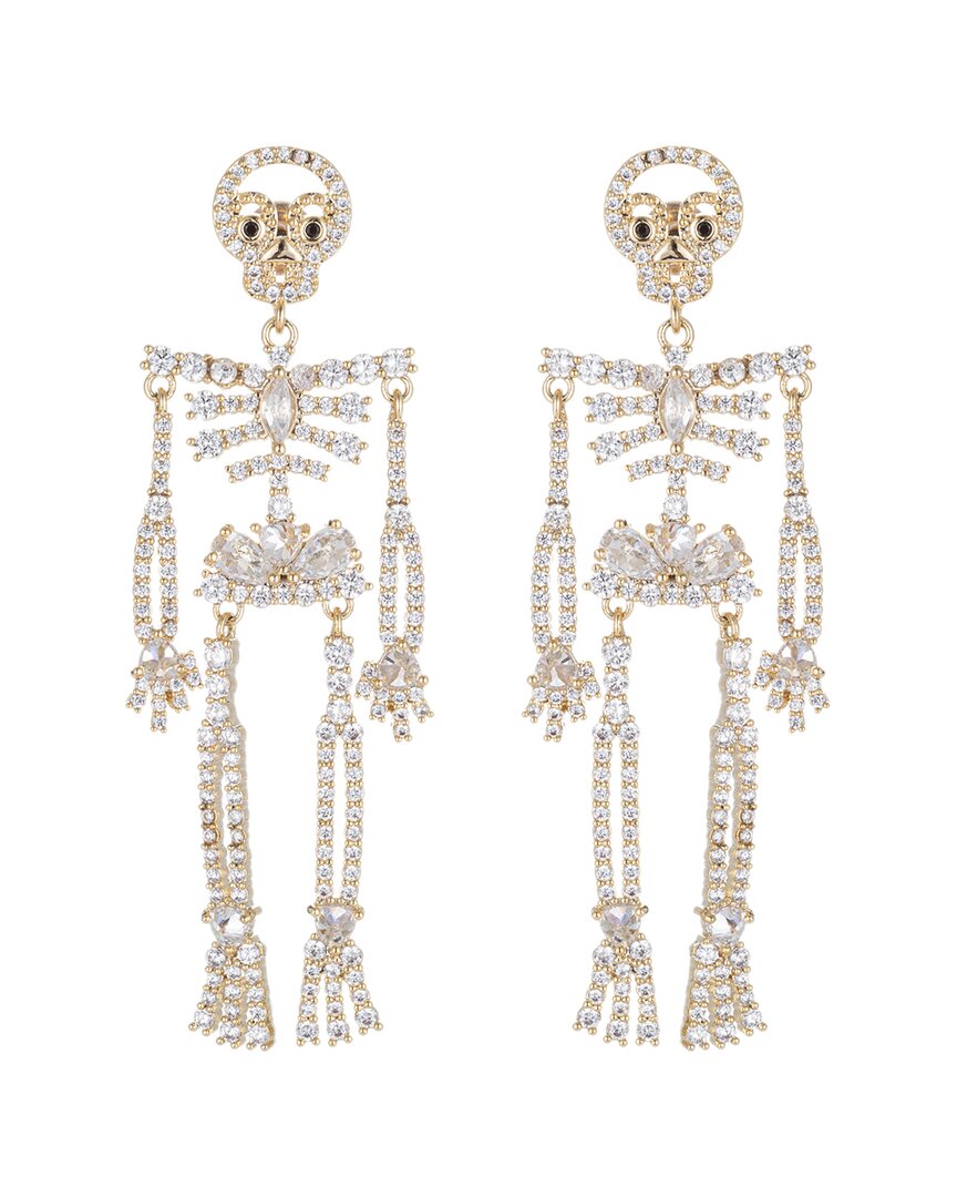 Eye Candy La Eye Candy Los Angeles Luxe Collection Cz Riley Skull Statement Earrings