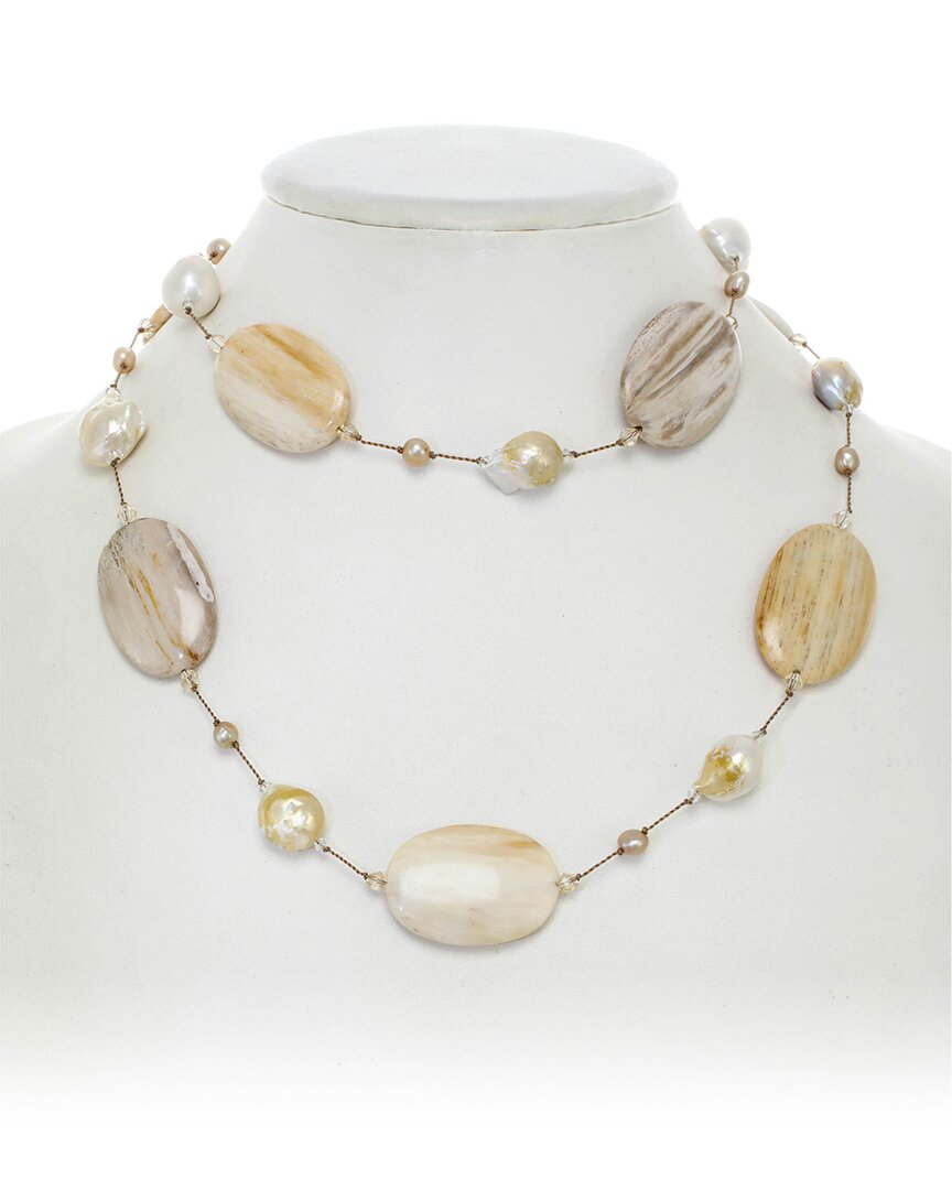 MARGO MORRISON MARGO MORRISON SILVER PEARL NECKLACE