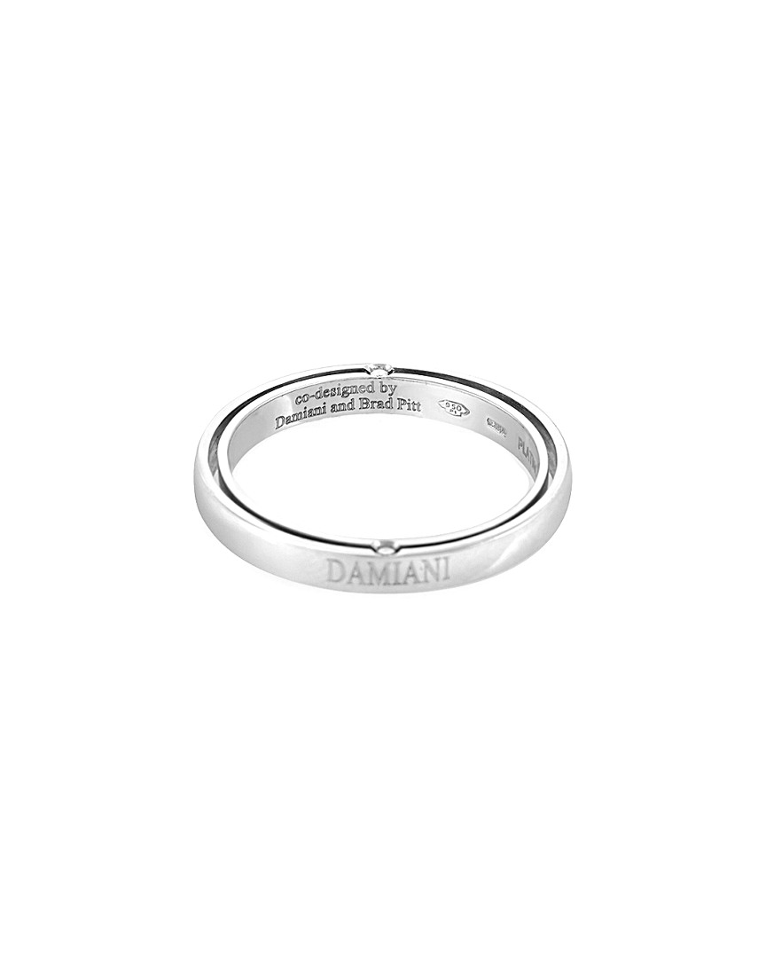 Shop Damiani Platinum 0.03 Ct. Tw. Diamond Ring