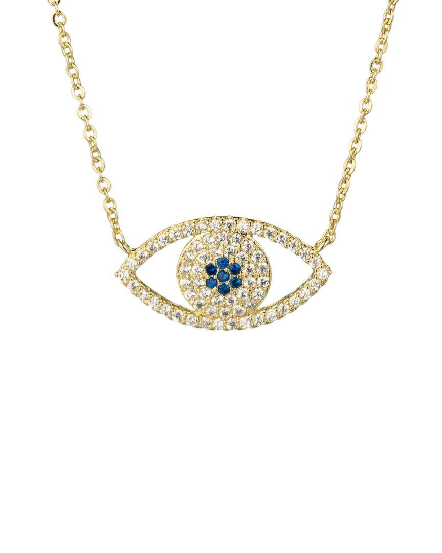 EYE CANDY LA EYE CANDY LA LUXE CZ EVIL EYE NECKLACE