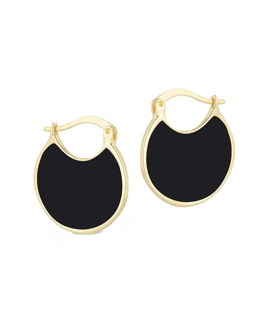 Glaze Jewelry 14K Over Silver Enamel Hoops