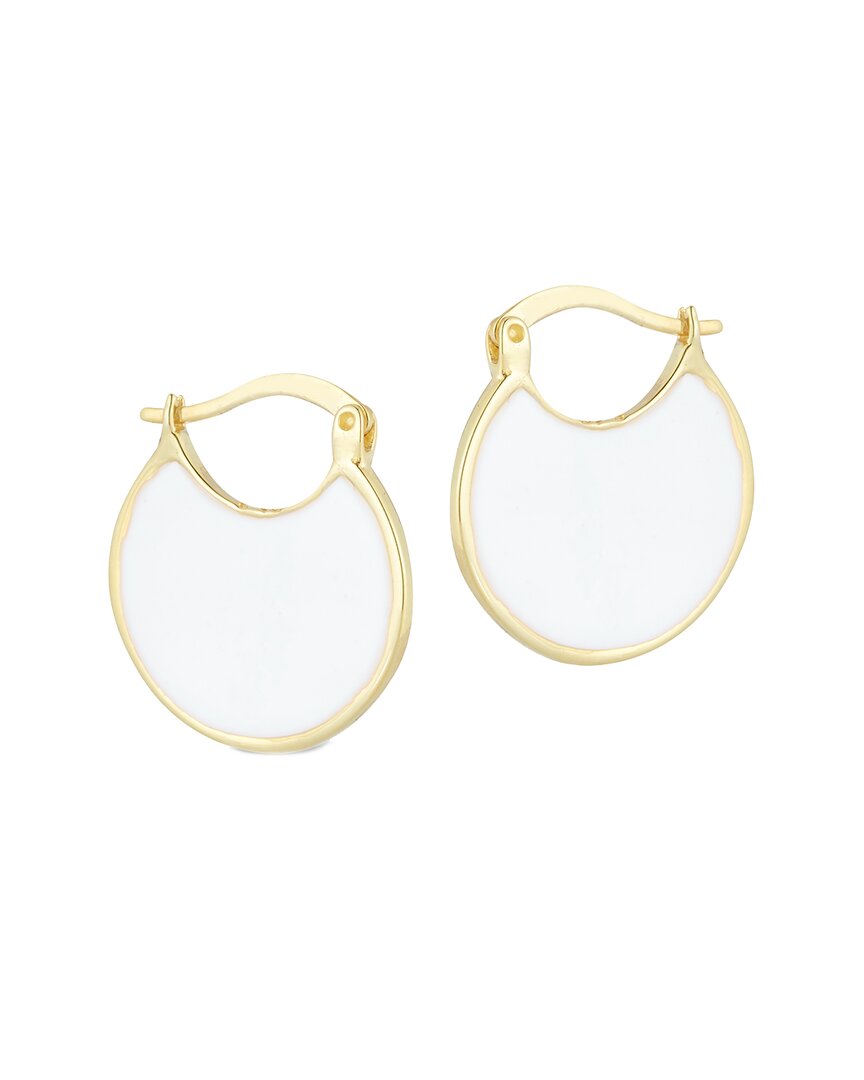 Glaze Jewelry 14k Over Silver Enamel Hoops