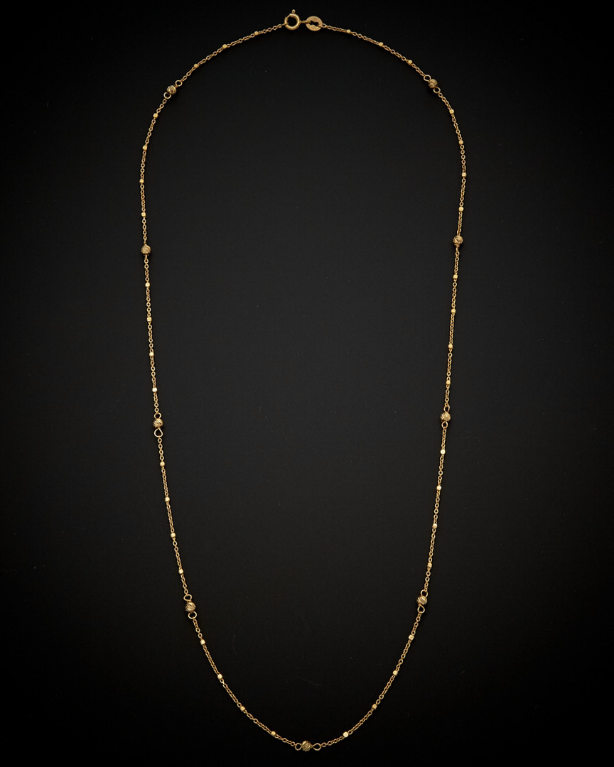 Italian Gold 14k  Station Necklace